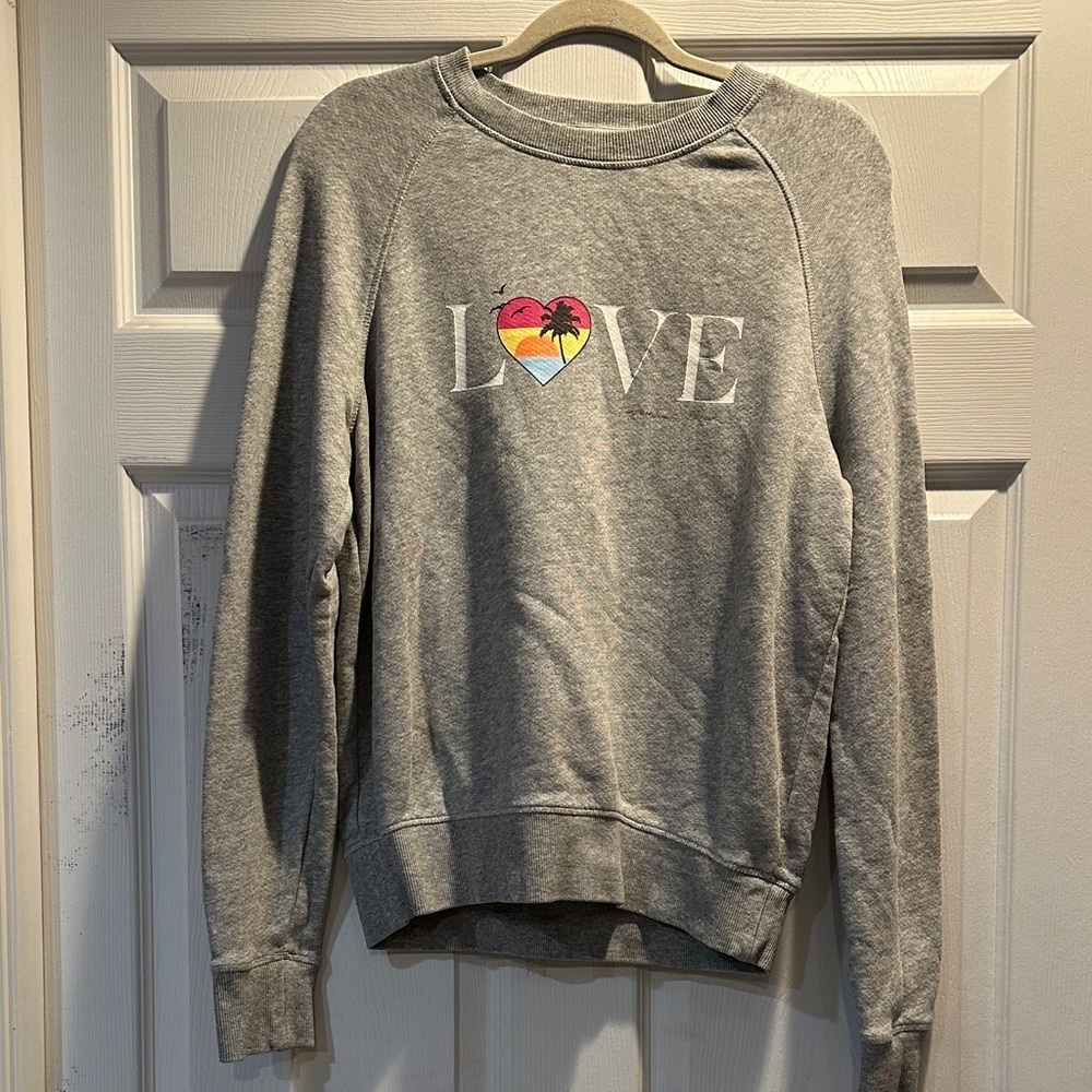 Spiritual Gangster Summer Love Old School Crewneck Pullover Sweatshirt M Yoga